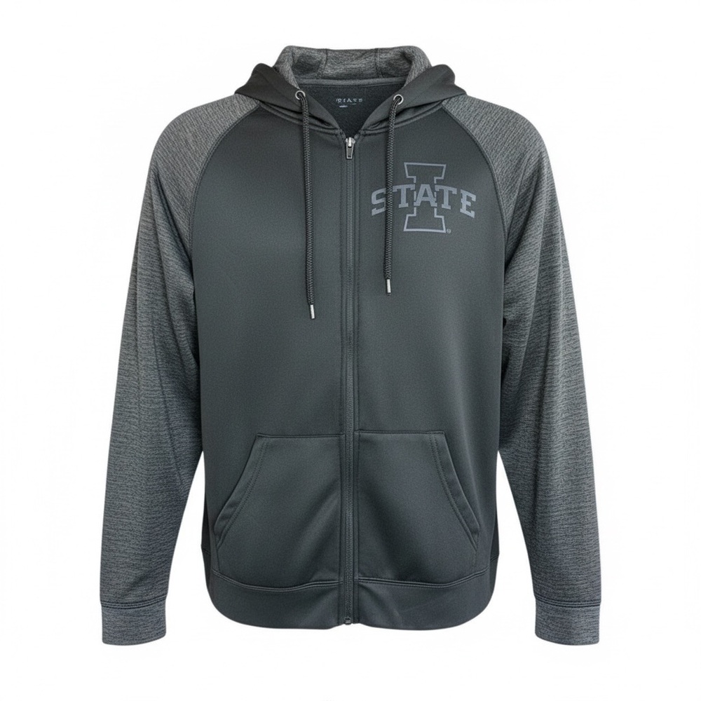Colosseum Men's Iowa State Full Zip‎ Hoodie Medium